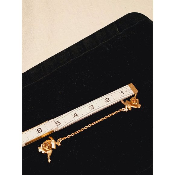 vintage Frog playing violin pins gold tone - Picture 5 of 6